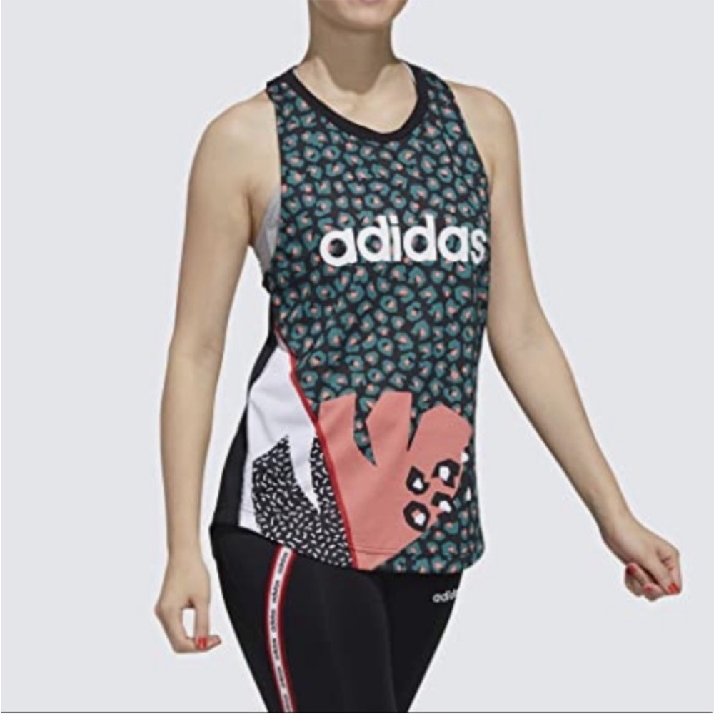 EUC Adidas Women's Graphic Tank Top - Small - Picture 2 of 8